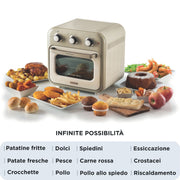 Ariete 4632/03 Single 16 l Fristående 1400 W Varmluftsfritös Beige