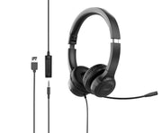 Acer AHW154 Headset Kabel Handhållen Kontor/callcenter USB Type-A Svart