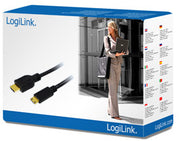 LogiLink CH0021 HDMI-kabel 1 m HDMI Typ A (standard) HDMI Type C (Mini) Svart