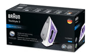 Braun TexStyle 3 SI3042VI Ångstrykjärn Keramisk stryksula 2350 W Lila
