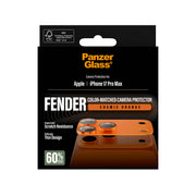 PanzerGlass Fender Camera Protector Cosmic Orange iPhone 17 Pro Max Genomskinligt