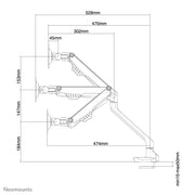 Neomounts FPMA-D750BLACK fäste och ställ till bildskärm