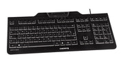 CHERRY KC 1000 SC tangentbord Universal USB AZERTY Belgiskt Svart