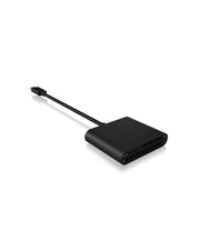 ICY BOX IB-CR301-C3 kortläsare USB 3.2 Gen 1 (3.1 Gen 1) Type-C Svart