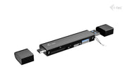 i-tec CADONGLEUSBSD gränssnittshubbar USB 3.2 Gen 1 (3.1 Gen 1) Type-A + Type-C 5000