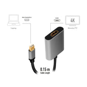 LogiLink CDA0110 videokabeladapter 0,15 m Mini DisplayPort HDMI Svart
