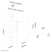Neomounts FPMA-W810BLACK tv-fäste