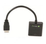Techly IDATA-HDMI-VGA2 videokabeladapter VGA (D-Sub) Svart