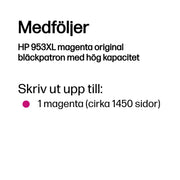 HP 953XL magenta original bläckpatron med hög kapacitet