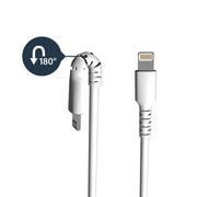 StarTech.com 1m tålig vitt USB-A till Blixtkabel