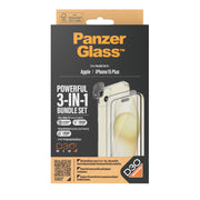 PanzerGlass 3-in-1 Bundle iPhone 15 Plus Genomskinligt skärmskydd Apple