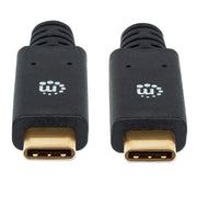 Manhattan 354905 USB-kablar USB 3.2 Gen 1 (3.1 Gen 1) 2 m USB C 5 Gbit/s Svart