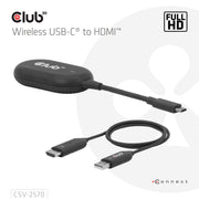 CLUB3D CSV-2570 AV-förlängare Sändare och mottagare för AV-utrustning Svart