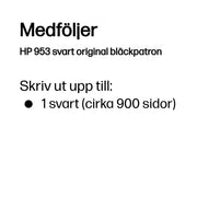 HP 953 svart original bläckpatron