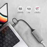 Axagon ADE-TXCA Gigabit Ethernet Adapter USB-C+ USB-A
