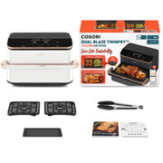 Cosori Dual Blaze Twinfry Chef Edition Dubbel 10 l Fristående 2800 W Varmluftsfritös