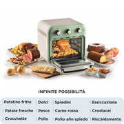 Ariete 4632/04 Single 16 l Fristående 1400 W Varmluftsfritös Grön