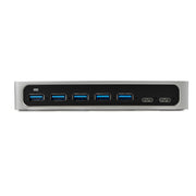StarTech.com USB C-hubb med 7 portar och med snabbladdningsport