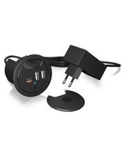 ICY BOX IB-HUB1407 Universal Svart AC Snabb laddning inomhus