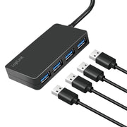 LogiLink UA0396 gränssnittshubbar USB 3.2 Gen 1 (3.1 Gen 1) Type-A 5000 Mbit/s Svart
