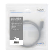 LogiLink CV0130 videokabeladapter 1 m DisplayPort DVI Svart