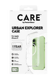 PanzerGlass CARE by Urban Explorer Case Transparent w. White MagSafe iPhone 17