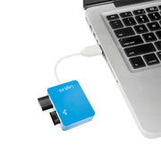 LogiLink UA0136 gränssnittshubbar USB 2.0 Type-A 480 Mbit/s Blå