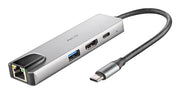 NGS-HUB-0140 gränssnittshubbar USB 2.0 Type-C 5000 Mbit/s Aluminium