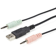 StarTech.com 2 Port USB 4K60Hz DisplayPort KVM-switch med inbyggda kablar