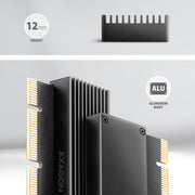 Axagon PCEM2-XS nätverkskort/adapters Intern M.2