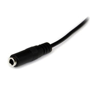 StarTech.com 1m 3.5mm ljudkabel 3,5mm Svart