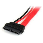 StarTech.com SLSATAADAP6 SATA-kablar 0,1524 m Slimline SATA 13 pin SATA 7+15 pin Röd