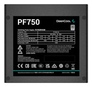 DeepCool PF750 strömförsörjningsenheter 750 W 20+4 pin ATX Svart