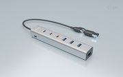 i-tec CAHUBMETAL7 gränssnittshubbar USB 3.2 Gen 1 (3.1 Gen 1) Type-A + Type-C 5