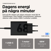Motorola TurboPower 68W Universal Svart AC Snabb laddning inomhus