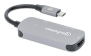 Manhattan 130707 dockningsstationer för bärbara datorer Kabel USB 3.2 Gen 1 (3.1 Gen