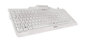 CHERRY KC 1000 SC tangentbord Universal USB AZERTY Belgiskt Vit