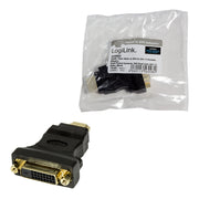 LogiLink AH0002 videokabeladapter HDMI Typ A (standard) DVI-D Svart
