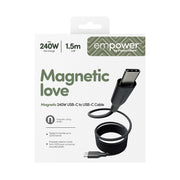 PanzerGlass empower by Magnetic 240W USB-C to USB-C Cable