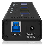 ICY BOX IB-AC618 USB 3.2 Gen 1 (3.1 Gen 1) Type-B 5000 Mbit/s Svart