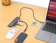 Manhattan 190442 dockningsstationer för bärbara datorer Kabel USB 3.2 Gen 1 (3.1 Gen