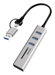 LogiLink UA0445 gränssnittshubbar USB 3.2 Gen 1 (3.1 Gen 1) Type-A + Type-C 5000