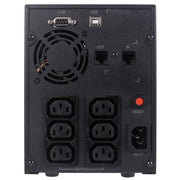 CyberPower VALUE2200EILCD strömskydd (UPS) 2,2 kVA 1320 W 6 AC-utgångar