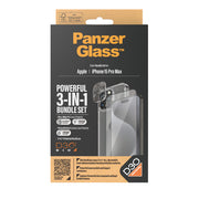 PanzerGlass 3-in-1 Bundle iPhone 15 Pro Max Genomskinligt skärmskydd Apple