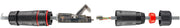 Microconnect KON525 kabelkontakter RJ-45 Svart