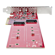 StarTech.com Dubbla M.2 PCIe SSD-adapterkort