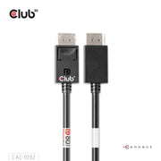 CLUB3D CAC-1092 DisplayPort-kabel 1,6 m Svart