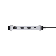 Targus DOCK429GL dockningsstationer för bärbara datorer Kabel USB4 Silver