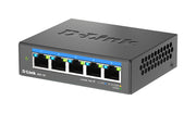 D-Link DMS-105 Ohanterad L2 2.5G Ethernet (100/1000/2500) Svart