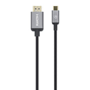Manhattan 153591 videokabeladapter 1 m HDMI Typ A (standard) USB Type-C Svart
